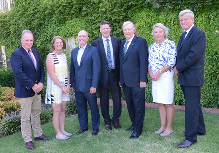 The Foundation Board in 2017 (left to right)<br/> A M C Cameron (OGC 1978), Co Vice-President;<br/> S T Mockridge (OGC 1977) Co Vice-President; <br/>R G Carr (OGC 1973); J A ('Sandy') Hutton (OGC 1973), President; <br/>J C P ('Cam') Emerson (OGC 1958); J A Cole, S M Chirnside (OGC 1970).<br/> Absent: Dr P J Carman.